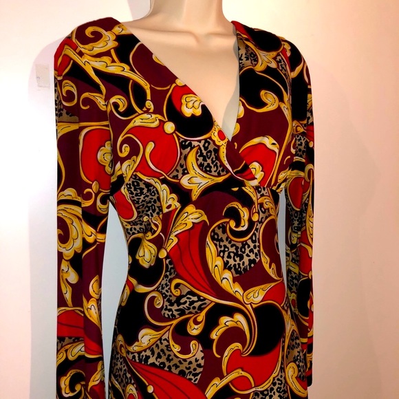 Cache Dresses & Skirts - NEW beautiful Cache Red, Gold, Black dress
